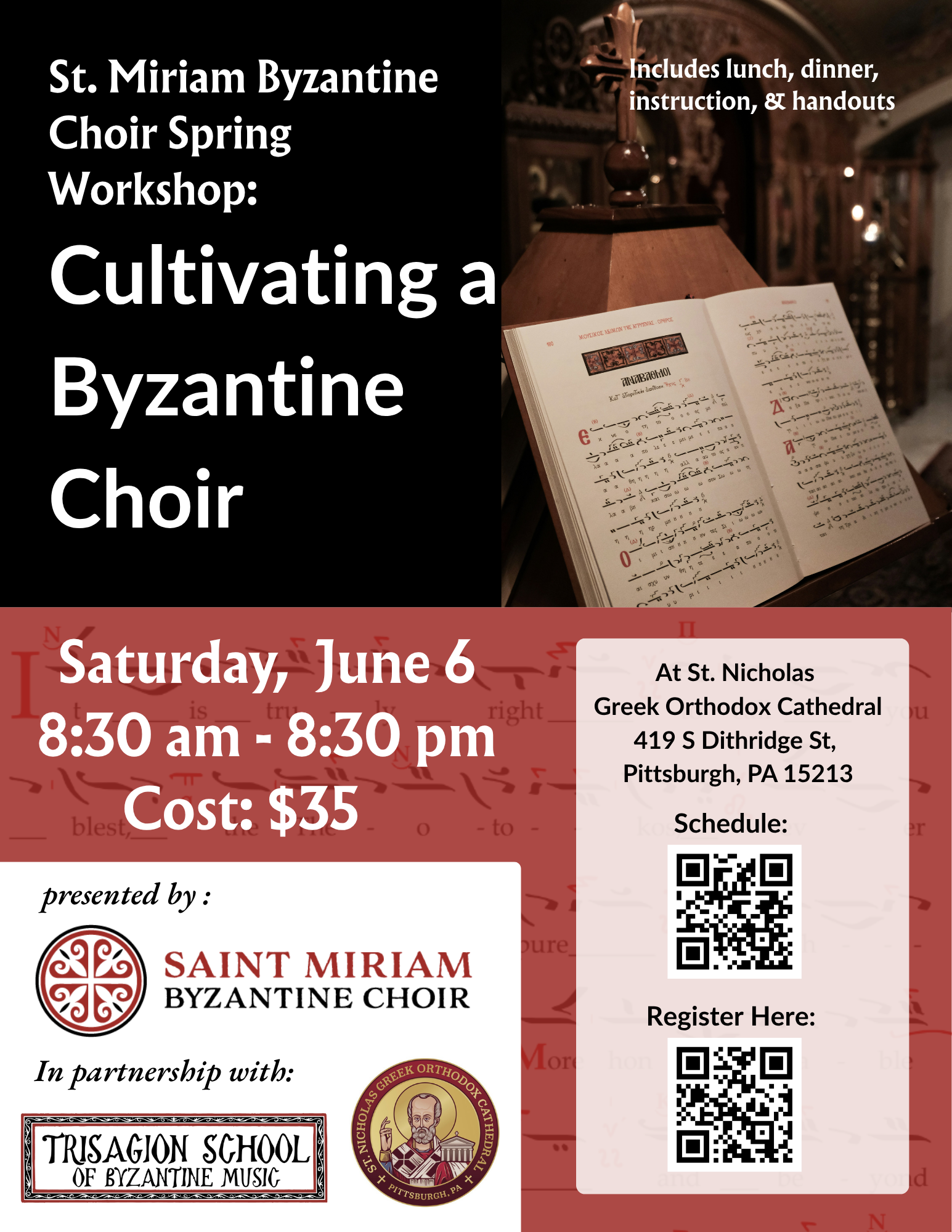 St. Miriam Spring Workshop